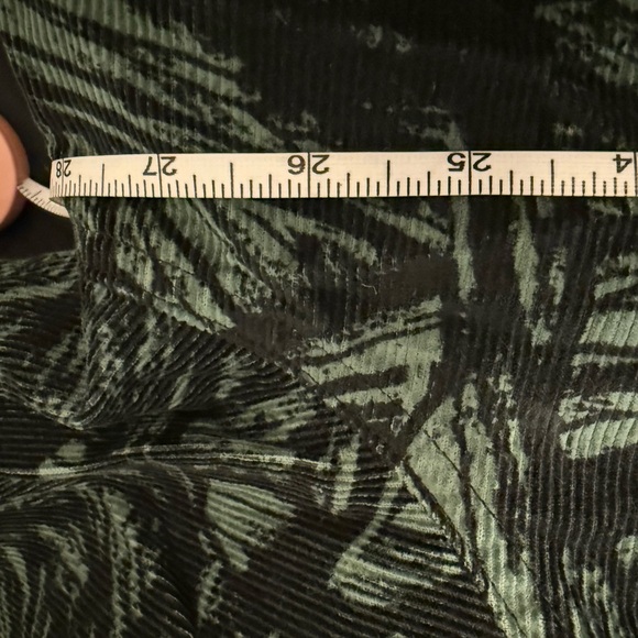 Houston White Corduroy Shirt 3xl Heavyweight Button-Up Green Long Sleeve NWT - Picture 7 of 9